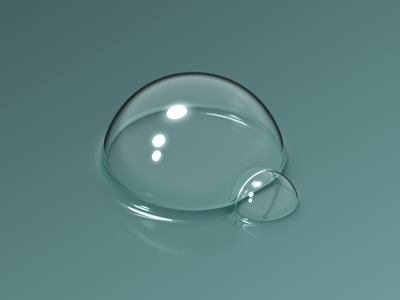 bubble 3d blue bubble green rendering water