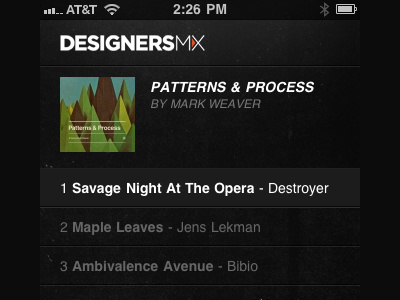 Designers.MX (iPhone) design designers.mx designersmx iphone mix mobile player site version