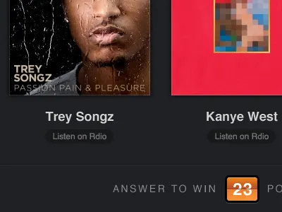 Answer to win 23 po album art flip clock