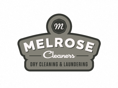 Melrose Cleaners identity logo passion project