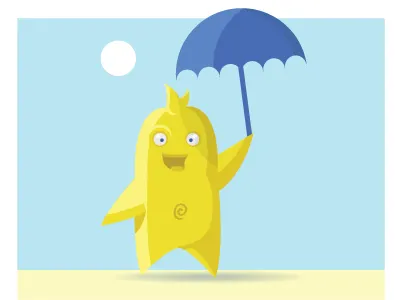 Too cute, must resist. cute illustration umbrella