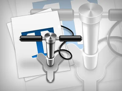 TextExpander blue chrome icon design mac app mac icon mac os x metal paper silver taylor carrigan textexpander