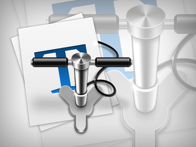 TextExpander blue chrome icon design mac app mac icon mac os x metal paper silver taylor carrigan textexpander