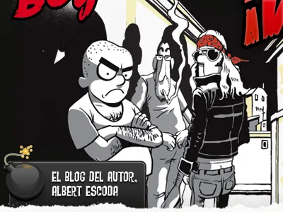 DB, a different project black hard hardboiled illustration red white