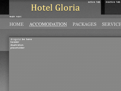 Double Hotel Design black dark fireworks golden grey web design