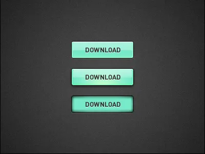 Turquoise Button active button download fireworks hover turquoise