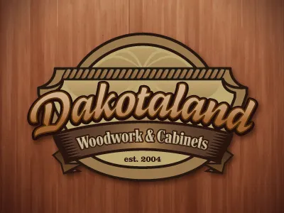Dakotaland brand factory logo wood wooden