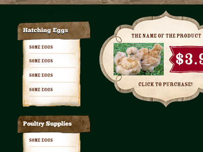 Evolution of a Chicken Hatching Egg Site 2 chickens ecommerce evolution process web design