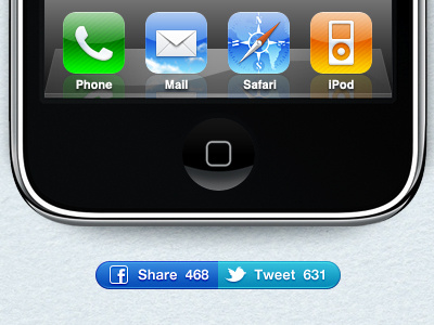 Share & Tweet buttons button ensoul facebook iphone macpaw share social tweet twitter