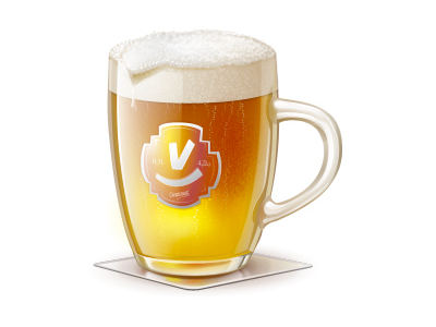 Beeer beer chatovod glass icon icons vector virtual gift xara