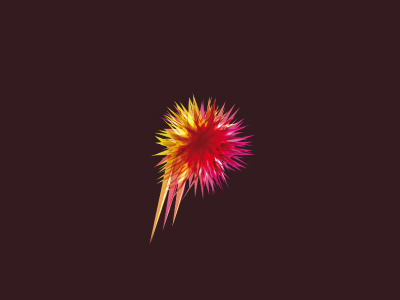 Plausma (P) burst fur letter logo p plasma