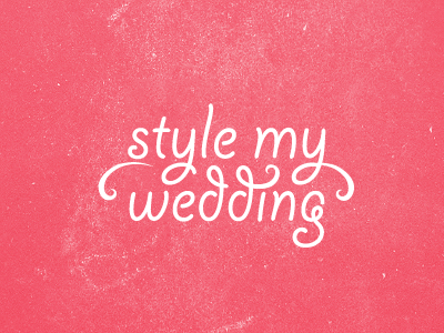 Style My Wedding logo type typography wedding