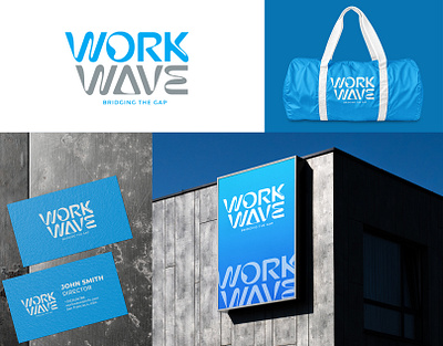 Work Wave logo design (unused) agency logo branding business identity color theory creative agency creative concepts custom logos design trends digital identity digital media graphic design innovative design logo design minimalist style modern logo print design professional branding typography unique design visual branding