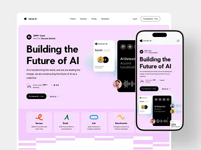 Ai Web Exploration ai aitechnology aiwebsite artificial intelligence framer hilf al hilf al digital homepage interface layout minimal product design saas startup trending typography ui ux visual webflow