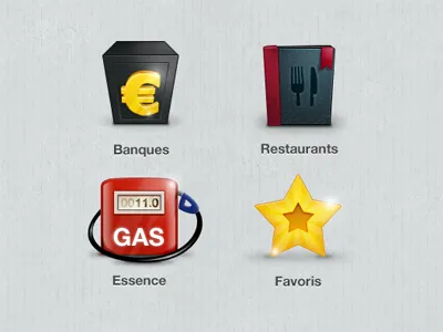 Icons App 2 app bank bookmark gas icon restaurant