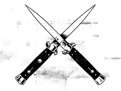 Swix Blades alphabattle knife photocopy switchblade typography vector x