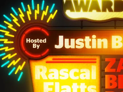 LED Sign design illustration photoshop wizardry