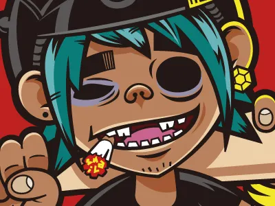 gorillaz-2D illustration