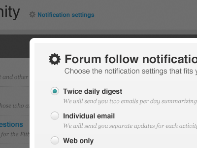 Digest modal icon modal ui ux