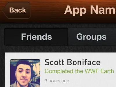 Secret App app iphone paper wood