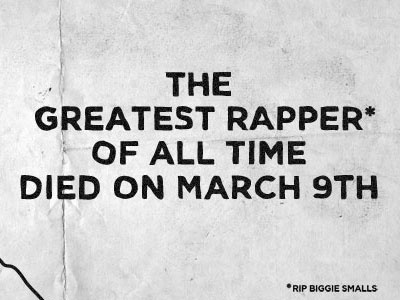 Notorious B.I.G. biggie hand drawn notorious smalls type