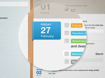 planner app app blue brown design gray interface planner reminder task tasks texture todo ui web website