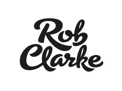 Rob Clarke Logo1 calligraphy logo typography