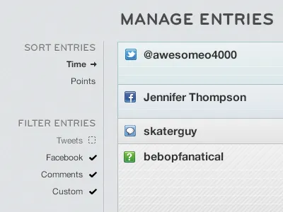 More Things for Things bryant filter helvetica neue list sidebar social sort stream