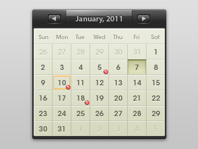 calendar calendar ui