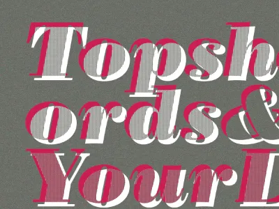 Topshelf Records @ SXSW bodoni poster print sxsw type