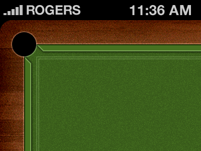 Pool for iPhone app game iphone 4 pool ui
