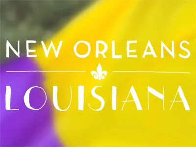 NOLA 1 mardi gras new orleans typography video