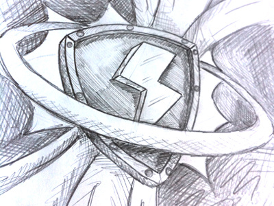 Virus Protection - Scamp branding illustration scamp sketch