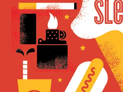 SXSW event poster color design illustration poster silkscreen sxsw tad carpenter