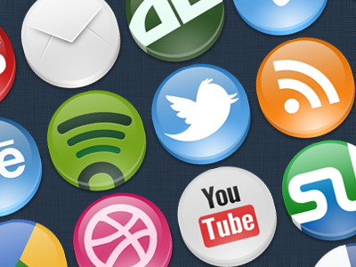 old social set icons social