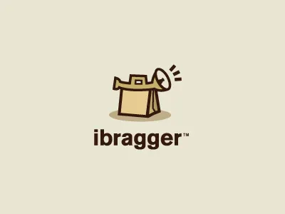 ibragger bag brag horn incentive logo payment share shout toot