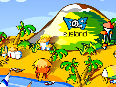 E.Island flash graphic vector