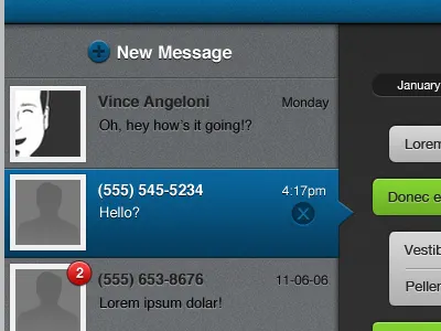 Web app mock-up ui web app