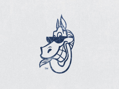 Horse character drawing horse mark
