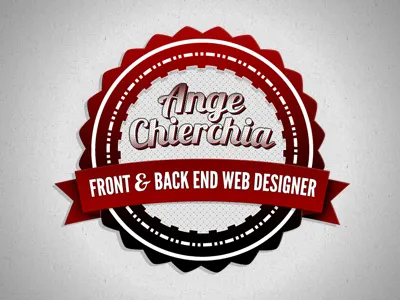 Personal Branding badge retro ribbon vintage