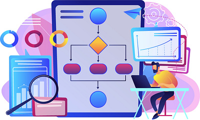 Grow your Business graphic design ui