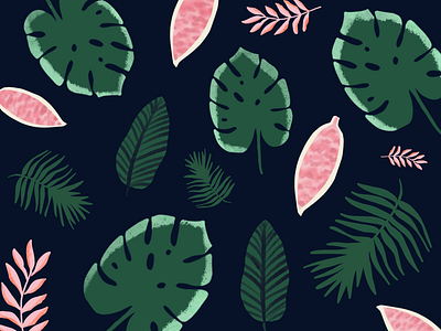 Day 5 - Pattern Design 30 day challenge botanical branding graphic design illustrator logo pattern plants procreate