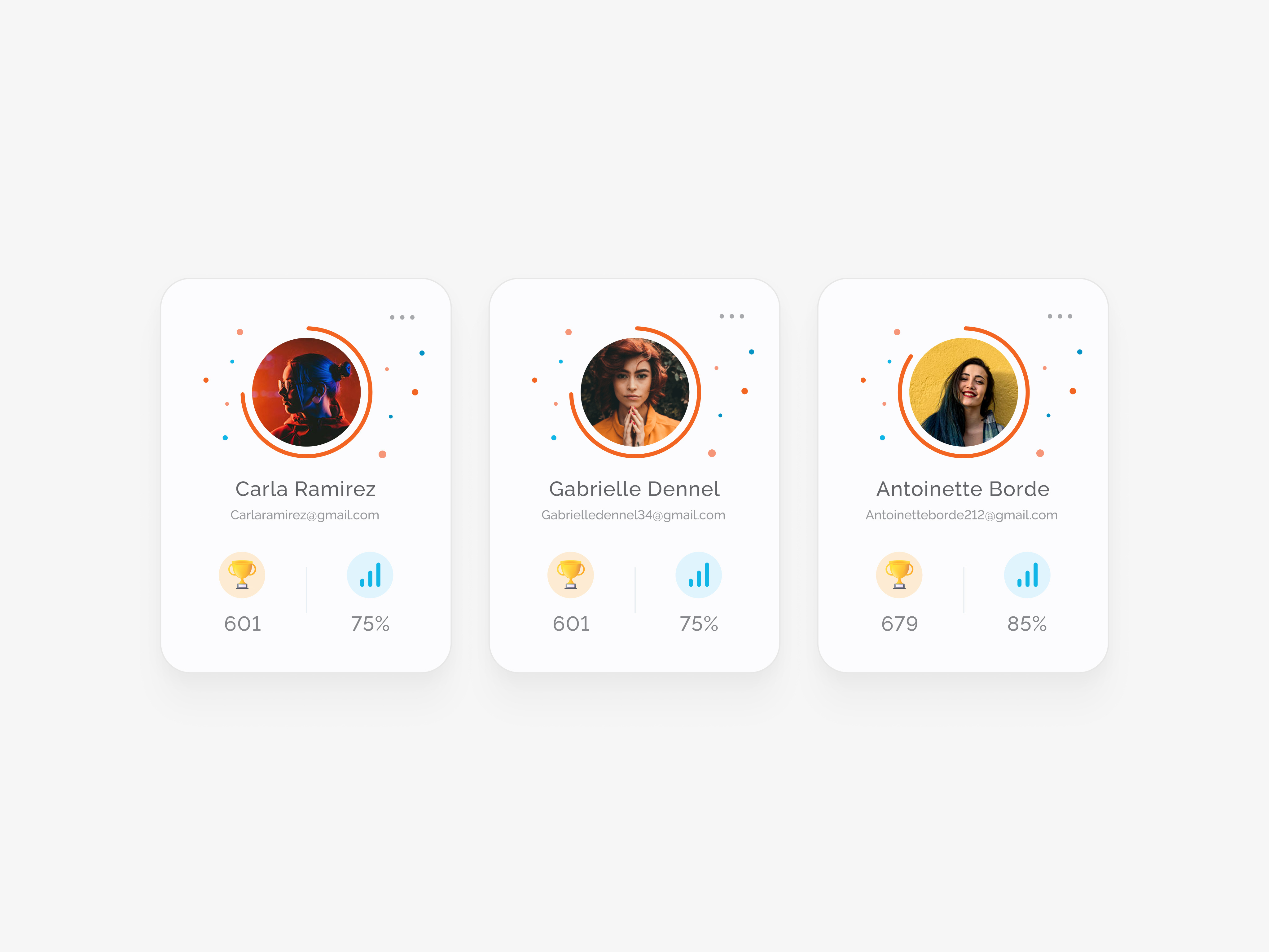 Student Info Card by Basit on Dribbble