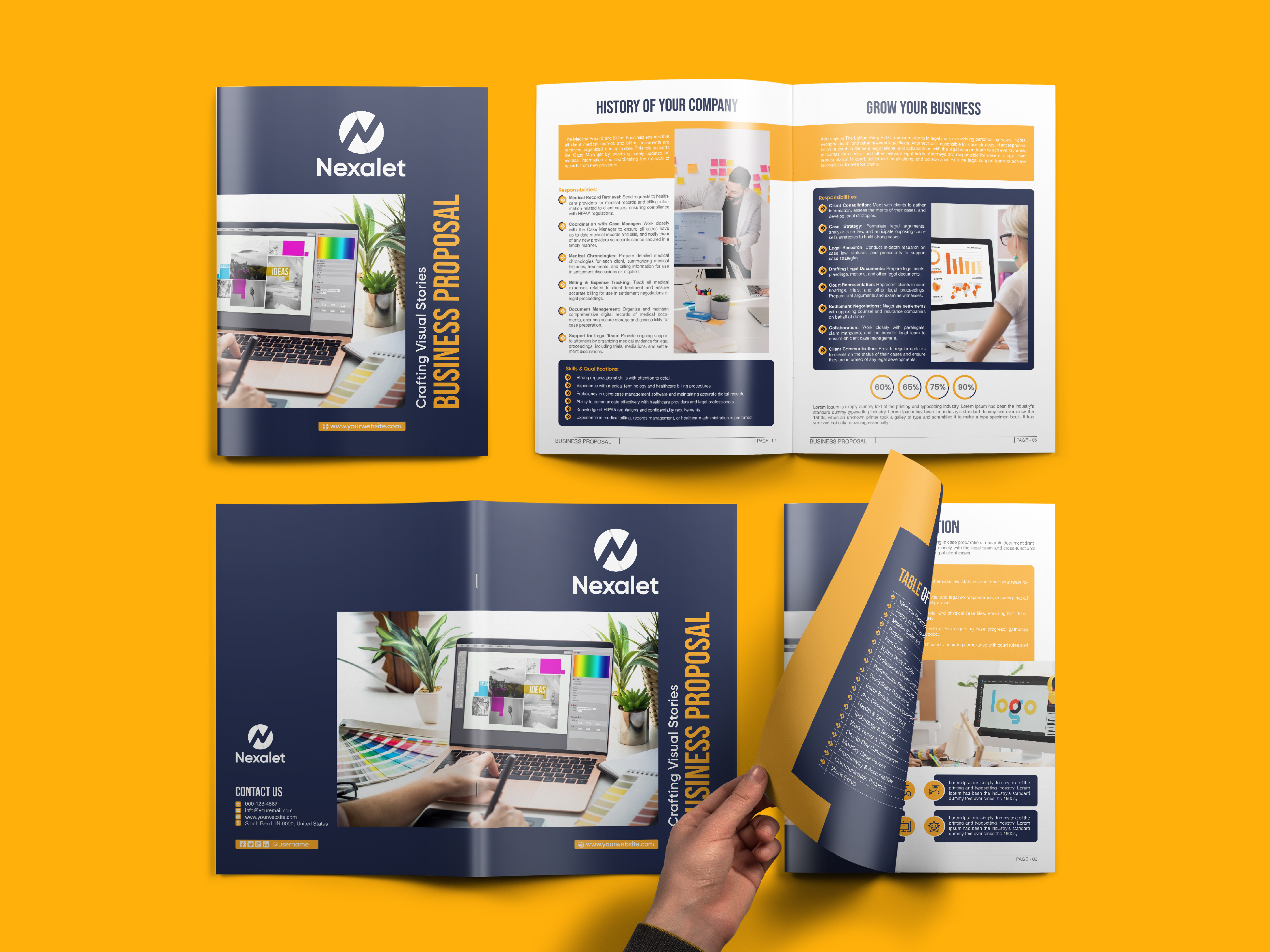 Example of Presentation | Company Profile | Booklet