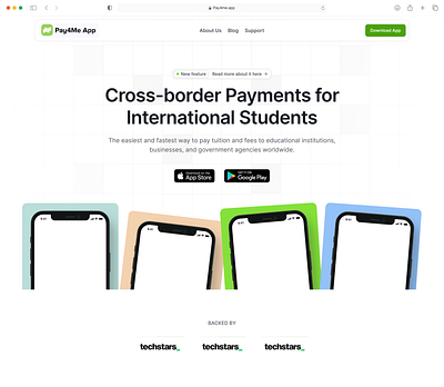 Cross-Border Payment App for International Students 3d animation branding graphic design motion graphics ui