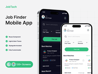 HR & Recruitment Mobile App app apply job choose hire clean design design get applicant get hired hr hr app hr recruitment job job finder job market job post job provider job search mobile app ui ui design uiuxdesign