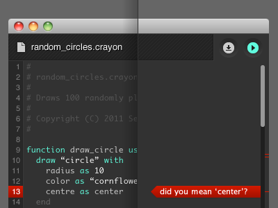 Crayon IDE air ide ui