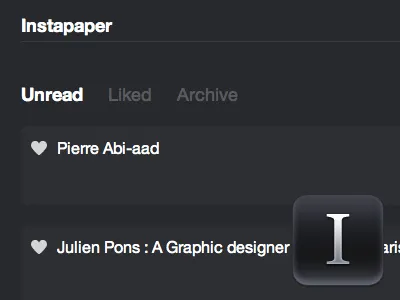 Instapaper blue css dark extension icon instapaper safari