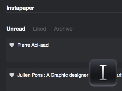 Instapaper blue css dark extension icon instapaper safari