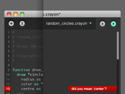 Crayon IDE air ide ui